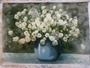 تابلو فرش دستبافت ایرانی گلدان لاله سفید Iranian Hand Woven Pictorial Carpet	