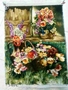 Persian Hand Knotted Tableau Rug (Pictorial Carpet) of Basket of Flowers2تابلو فرش دستبافت ایرانی سبد گل دو تکه	